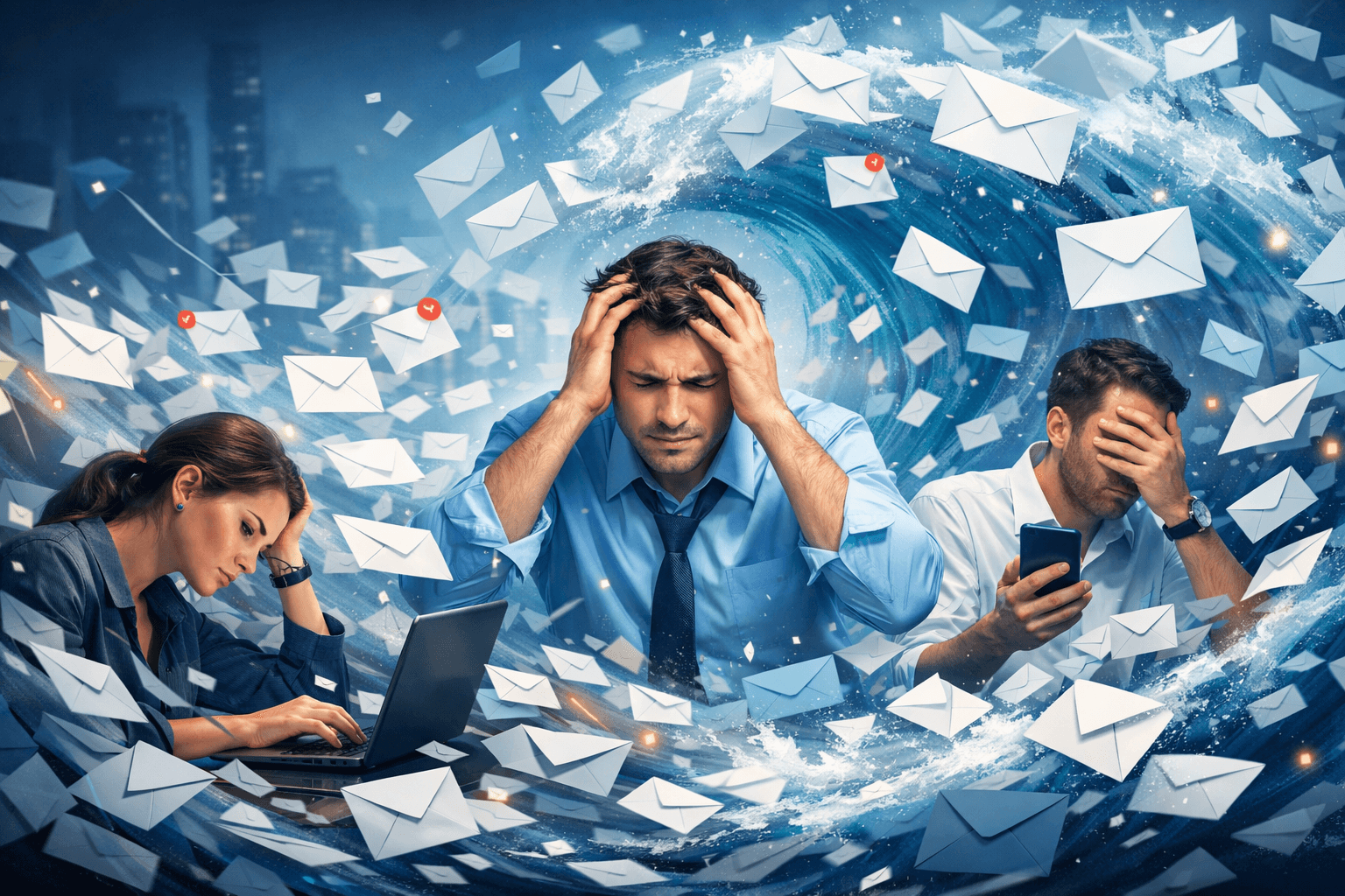 People Swamped With Emails