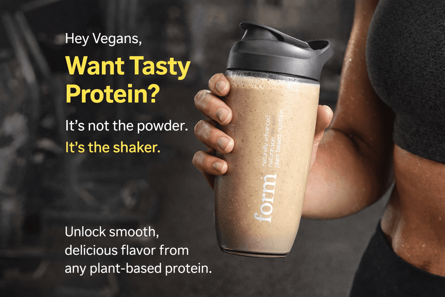 Vegan athletes, your shakes deserve better.